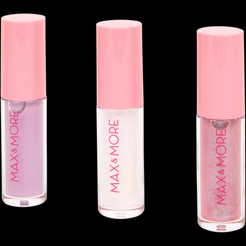 Set Luciu de Buze Max & More - Strălucire Intensă și Culoare Durabilă - Perfect pentru Orice Ocazie