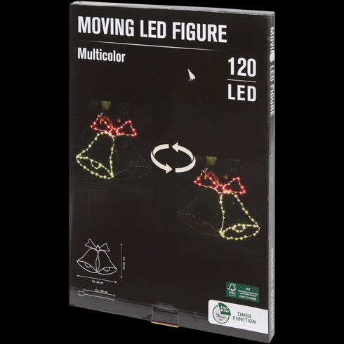 Figurină Rotativă LED de Crăciun - Decor Festiv și Interactiv