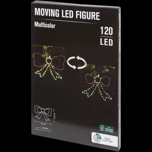 Figurină Rotativă LED de Crăciun - Decor Festiv și Interactiv