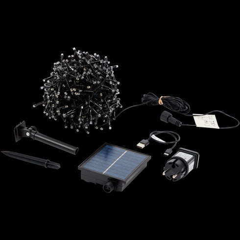 Instalație Luminoasă de Crăciun Luxuriance Lights - 750 LED-uri Alb Cald, Solar & USB