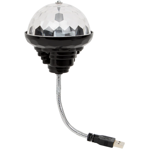 Lampă Disco Rotativă USB - Iluminare Petrecere Vibrantă