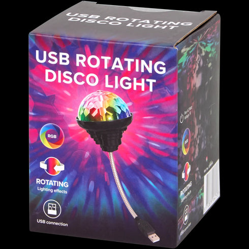 Lampă Disco LED Rotativă cu USB - Efecte Luminoase Spectaculoase pentru Petreceri