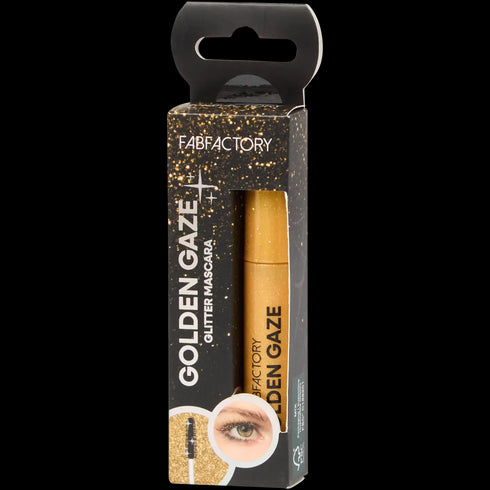 Rimel cu Sclipici FAB Factory - Strălucire Festivă Aurie sau Argintie (Produse de Crăciun)