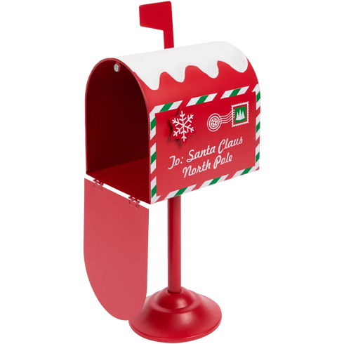 Cutie Poștală Elegantă de Crăciun cu Picior - Decor Festiv Unic