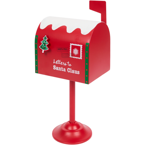 Cutie Poștală Elegantă de Crăciun cu Picior - Decor Festiv Unic