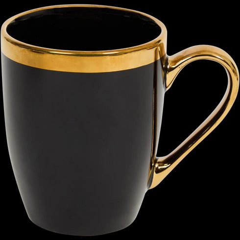 Cană de Cafea Premium cu Accente Aurii - Perfectă pentru Diminețile Tale