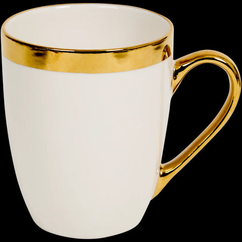 Cană de Cafea Premium cu Accente Aurii - Perfectă pentru Diminețile Tale