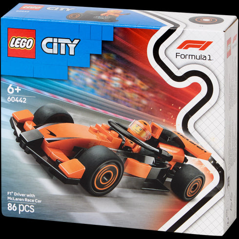 Pilot de F1 cu mașină de curse McLaren LEGO City