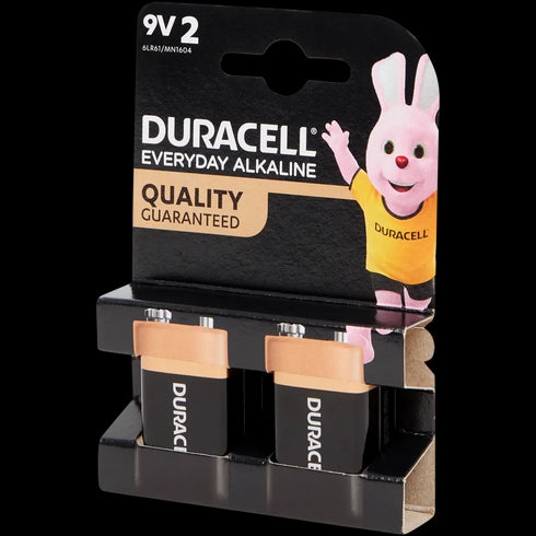 Baterii Alcaline Duracell Everyday 9V - Putere Durabilă pentru Dispozitivele Tale