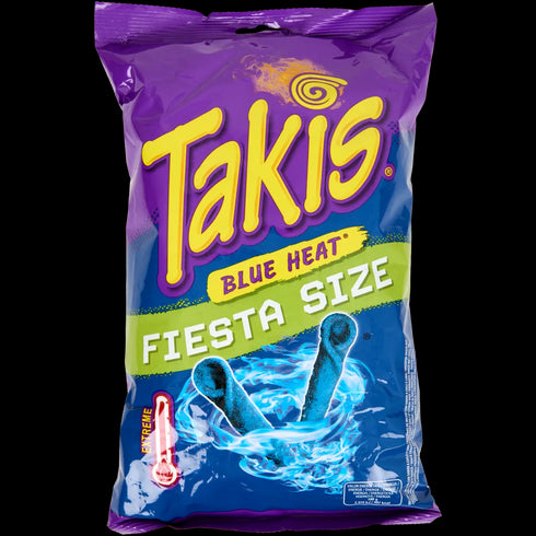 Takis Fiesta Size Blue Heat - Chipsuri Extrem de Picante 200g (Ediție Specială)