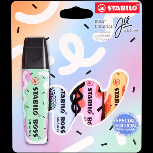 Markere Evidențiatoare Stabilo Boss - Ediție Specială (4 Culori Vibrante)