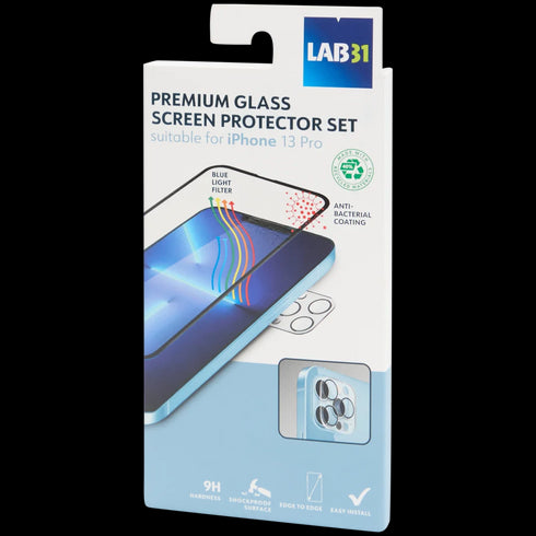 Set de Protecție Ecran Lab31 - Calitate Premium 9H, Antibacterian, Acoperire Completă