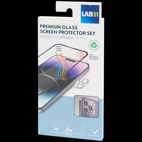 Set de Protecție Ecran Lab31 - Calitate Premium 9H, Antibacterian, Acoperire Completă