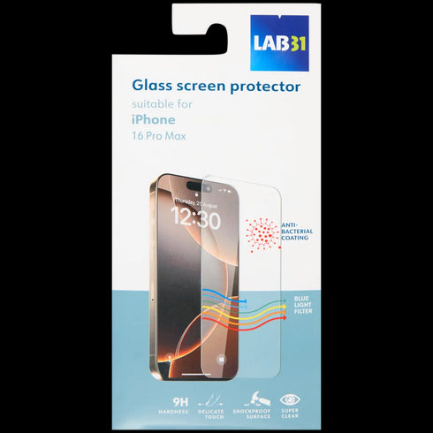 Protecție Ecran Smartphone Lab31 - Sticlă Securizată 9H Ultra Clară - Rezistență la Șocuri pentru iPhone