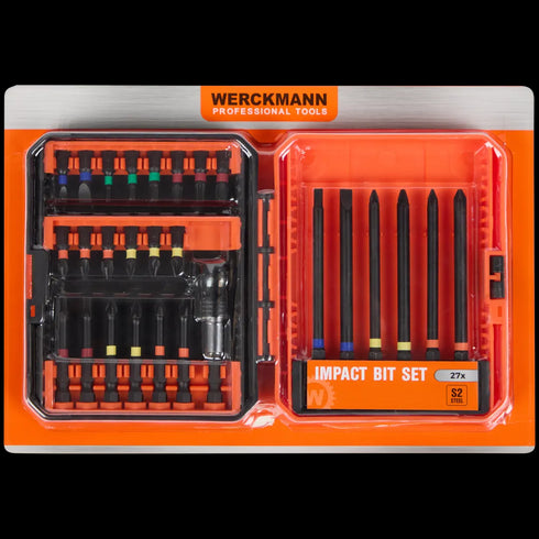 Set Profesional de Biți de Impact Werckmann - 26 Piese din Oțel S2