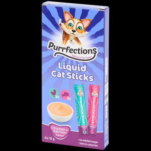 Gustări Lichide Premium pentru Pisici - Pui & Pește (Set de 6)