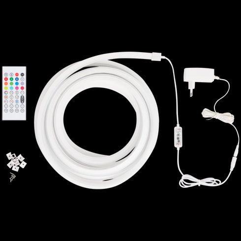 Bandă LED Neon Flex RGB - Iluminat Inteligent pentru Casă și Petreceri (5m)