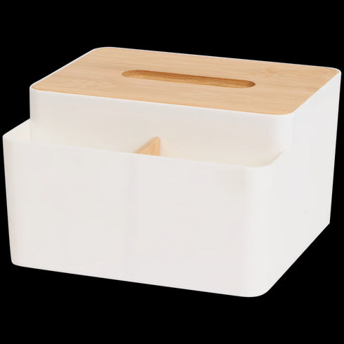 Cutie Elegantă și Organizator Multifuncțional pentru Șervețele - Eleganza (Bambus FSC)