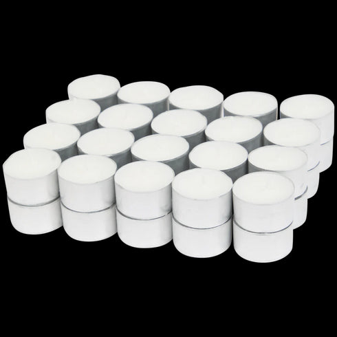 Lumânări Pastilă Candra Alb - Pachet 40 buc, 8 Ore Ardere - Perfecte pentru Atmosfera Ta