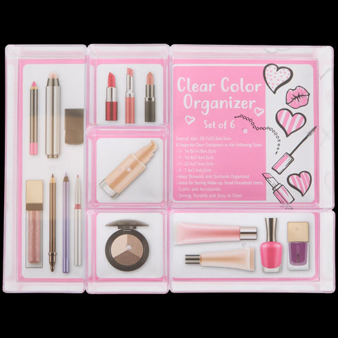 Set Organizator Machiaj Premium - 6 Piese | Soluția Perfectă de Stocare