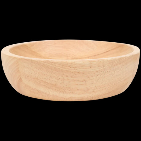 Bol Elegant din Lemn de Cauciuc - Perfect pentru Bucătăria Ta (Diametru 18 cm)
