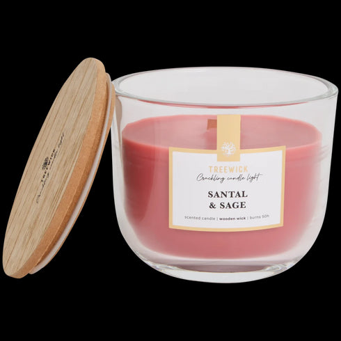 Lumânare Parfumată Premium Treewick cu Fitil din Lemn - Relaxare și Ambiantă Caldă