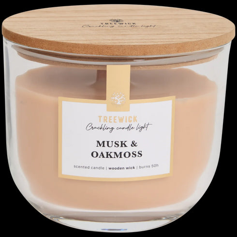 Lumânare Parfumată Premium Treewick cu Fitil din Lemn - Relaxare și Ambiantă Caldă