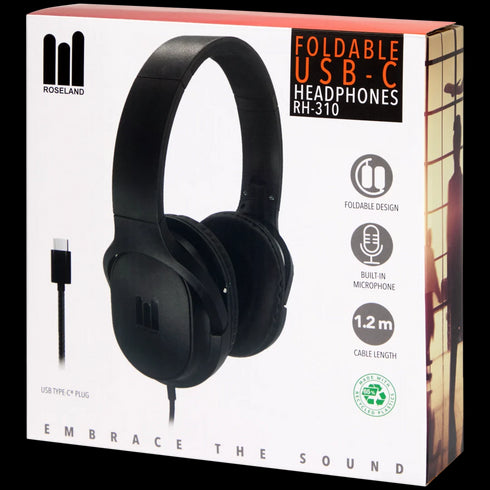 Căști Roseland - Sunet Premium cu Microfon Integrat și Design Pliabil (Verde)