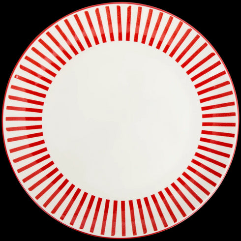 Farfurie Elegantă din Porțelan cu Design în Dungii - Perfectă pentru Orice Ocazie