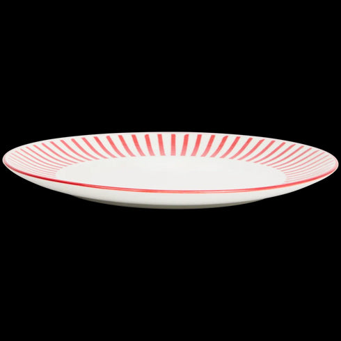 Farfurie Elegantă din Porțelan cu Design în Dungii - Perfectă pentru Orice Ocazie