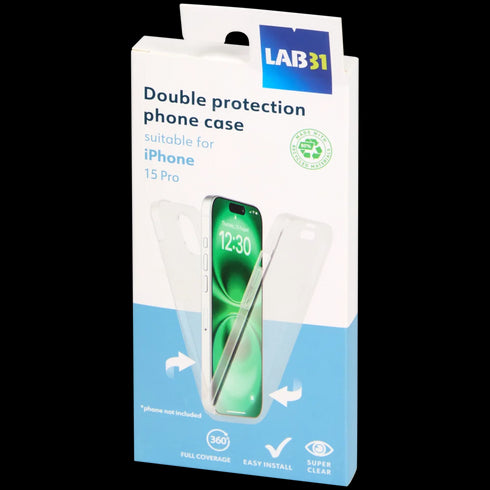 Husă de telefon Lab31 - Protecție Dublă și Stil pentru iPhone - Ecologică