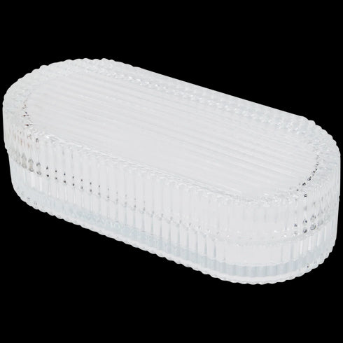 Bombonieră Elegantă din Sticlă - Perfectă pentru Dulciuri și Prăjituri - Design Clasic Oval