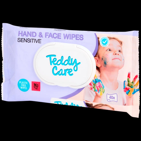 Șervețele Umede Teddy Care – Curățare Delicată pentru Față și Mâini, Ecologice și Testate Dermatologic