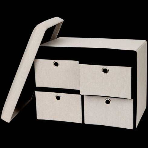 Organizator Depozitare Pliabil Premium - 4 Compartimente Spațioase (65% REDUCERE)