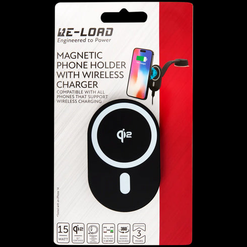 Încărcător Auto Magnetic Wireless Qi2 Re-load - Viteză și Siguranță pe Drum