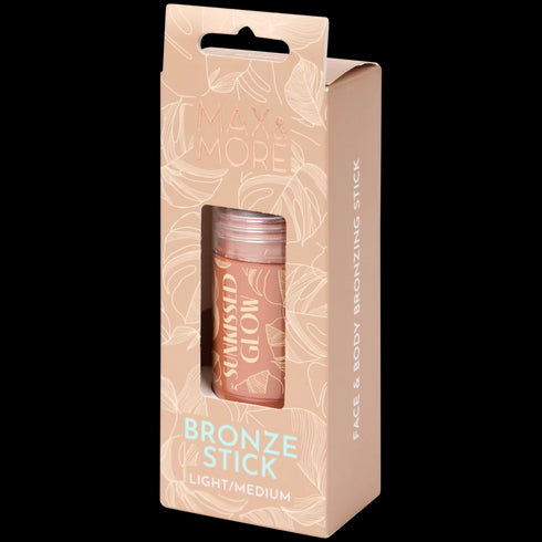 Stick Bronzant Max & More - Conturare Naturală și Strălucire Sănătoasă - Produs în România