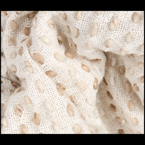 Pătură Elegantă Impletită din Fibre Reciclate - Confort și Stil în Nuanțe Diverse