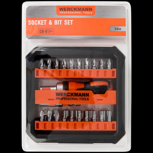 Set Profesional de Chei Tubulare și Biți Werckmann - Esențial pentru Orice Atelier