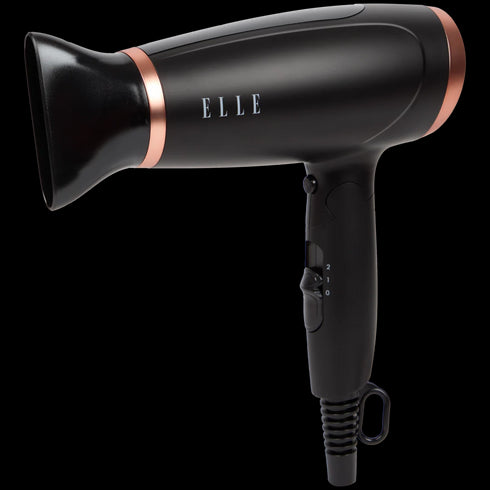 Uscător de Păr Profesional ELLE 2200W - Puternic, Pliabil și Elegant