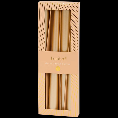 Lumânări Decorative Elegante pentru Masă - Set de 4 Bucăți, 2x25 cm