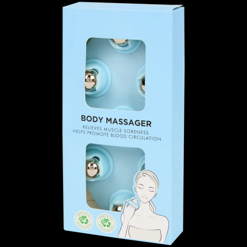 Rolă de Masaj Corporală Multifuncțională cu 7 Bile - Relaxare Musculară și Circulație Sanguină Îmbunătățită