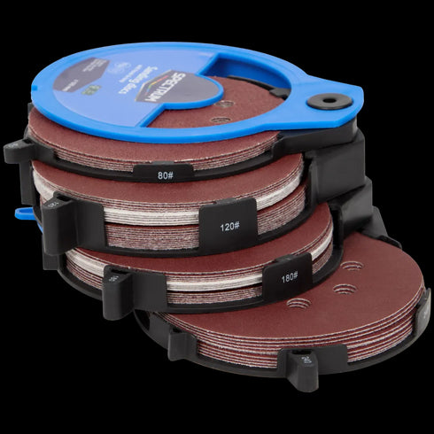 Discuri de Șlefuit Spectrum - Set Profesional 50 Bucăți pentru Lemn și Metal