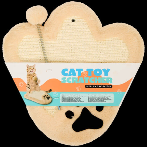 Covoraș de Zgâriat Premium pentru Pisici cu Jucărie - Protejează-ți Mobilierul!