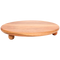 Suport de Lemn Elegant - Platou de Servire Rotund cu Picioare (28 cm) - Certificat FSC®