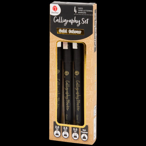 Set Profesional de Markere pentru Caligrafie DécoTime - Culori Vibrante, Vârfuri Multiple pentru Artă și Design