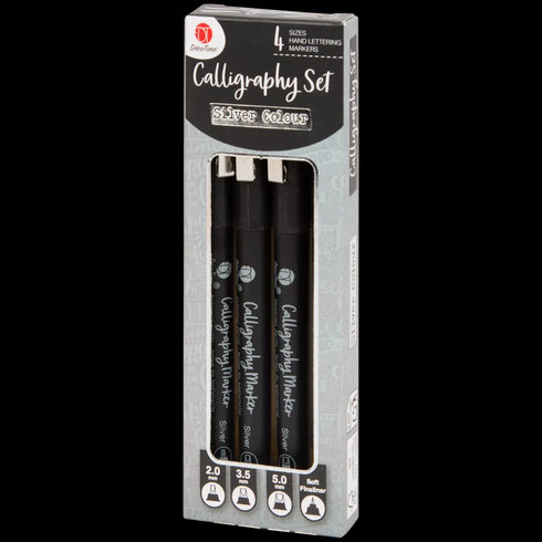 Set Profesional de Markere pentru Caligrafie DécoTime - Culori Vibrante, Vârfuri Multiple pentru Artă și Design