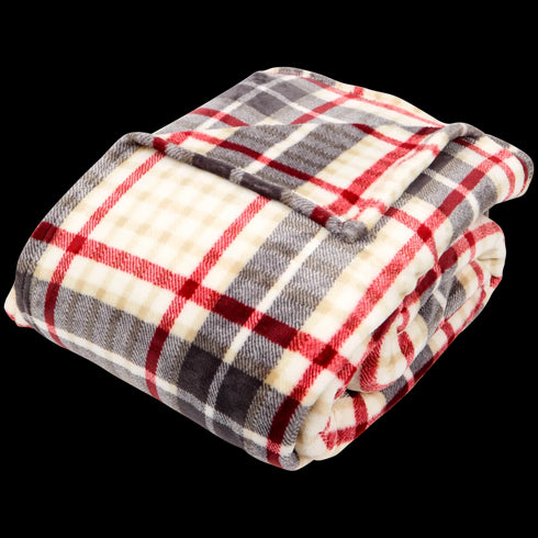 Pătură Supradimensionată XXL de Lux - Confort Premium în Carouri - Perfectă pentru Relaxare în Familie