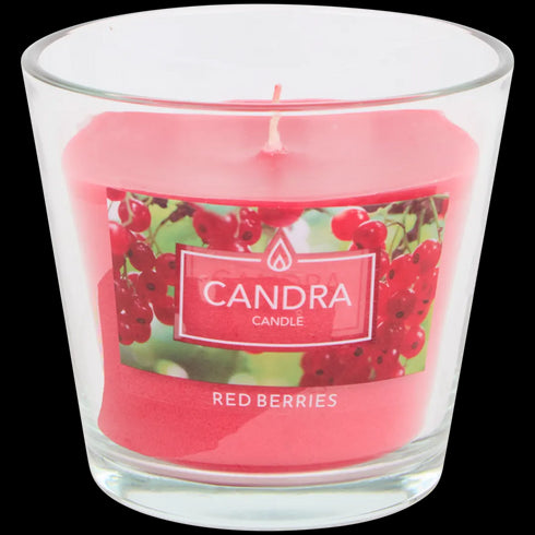 Lumânare Parfumată Premium Candra - Aromă Captivantă de Fructe de Pădure și Vanilie
