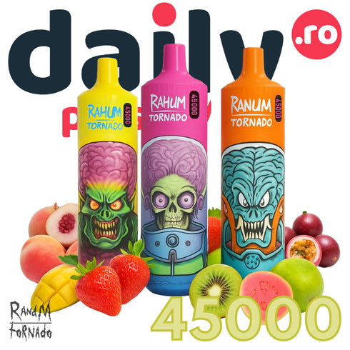 Tigara electronica Randm Tornado 45000 Fumuri, 2%, Pepene verde si zmeura