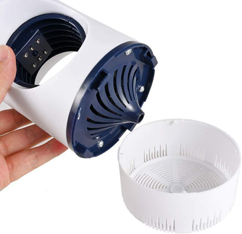 Aparat electric Nor-Tec cu Lampa UV Anti-tantari, Capcana insecte pentru interior, ventilator cu aspiratie prin fotocataliza, Alimentare USB, Alb